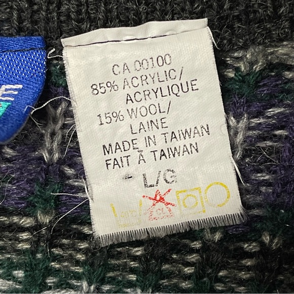 Vintage Soft Knit Grandpa / Dad Cabincore V Neck Sweater Vest - Picture 7 of 8